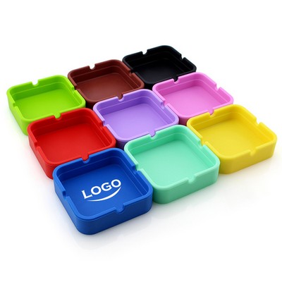 Square Silicone Ashtray