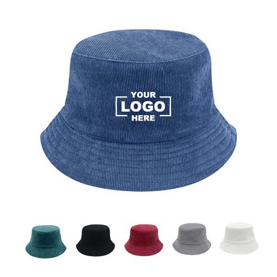 Stylish Corduroy Casual Bucket Hat.