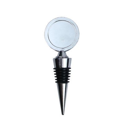 Wide Rim Round Medal Wine Stopper Cork