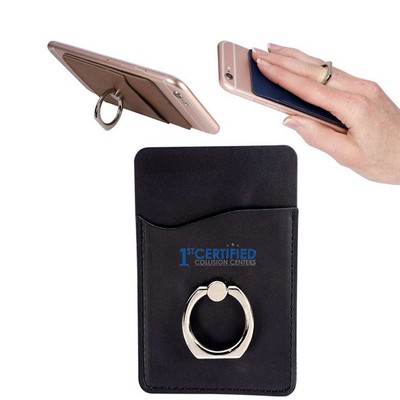 Leather Phone Stick On Card Wallet Sleeve