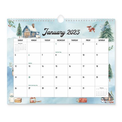 18 Months 14"*11" Wall Calendar From Jan 2025 To June 2026