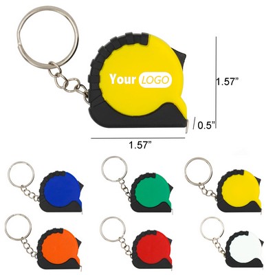 Mini Retractable Tape Measure Keychain