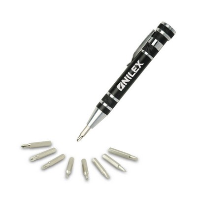 Black Pen Shaped Screwdriver Set