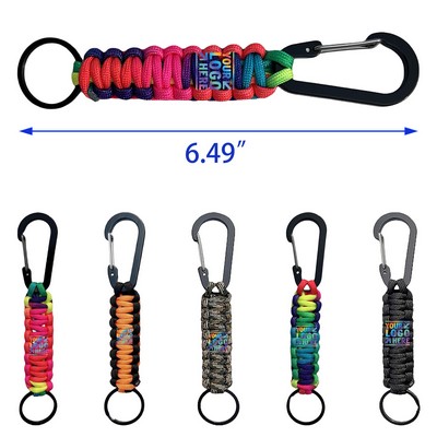 Black Metal Key Ring Hook Keychain