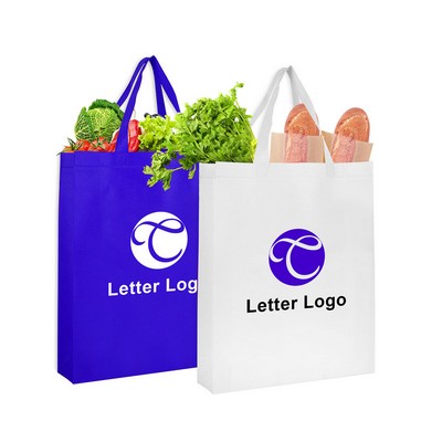 Heat Sealed Non-Woven Shopping Tote Bag (12" X 15" X 4")