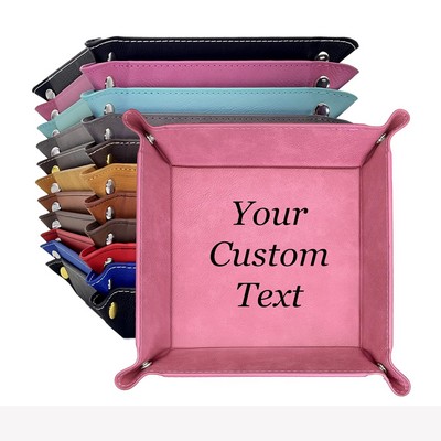 Customized Leather Valet Tray