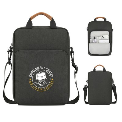 Crossbody Laptop Bag With Leather Handle