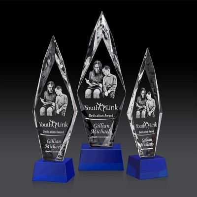 Manilow Award on Robson Base (3D) - Blue