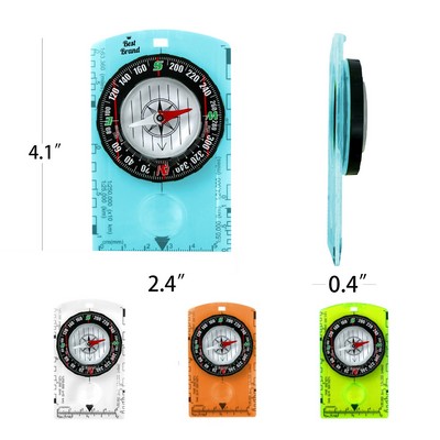 Transparent Map Scale Compass