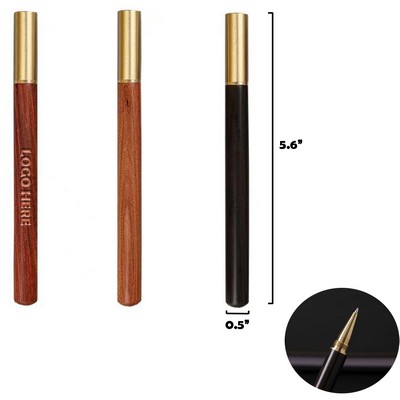 Premium Wooden Brass Writing Pen