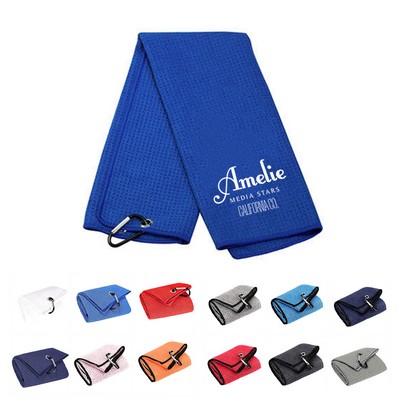 Tri-fold Portable Golf Towel
