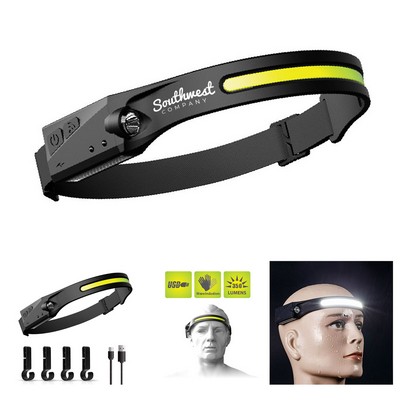 Silicone Waving Sensor LED Headlamp