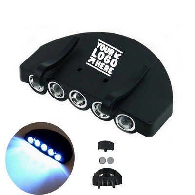 5-LED Hands-Free Clip-On Hat Light for Outdoor Adventures