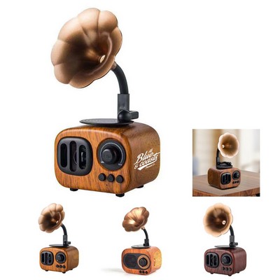 Vintage Phonograph Wireless Bluetooth Speaker