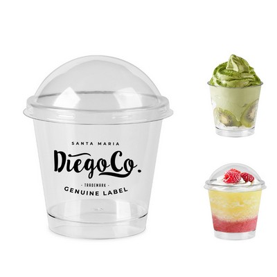 7oz Plastic Dessert Cup with Lid