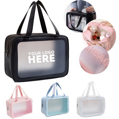 Double Handle Transparent Makeup Bag