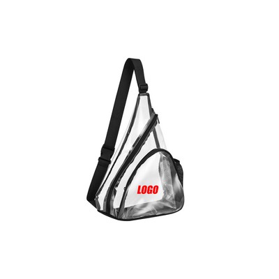 PVC Transparent Triangle Shoulder Crossbody Bag