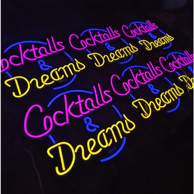30 Inches Neon Sign Custom LED Neon Light Night Club Sign LED Glow Sign for Cocktail Bar