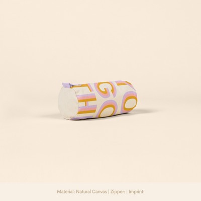 Natural Canvas Ladybug Pouch