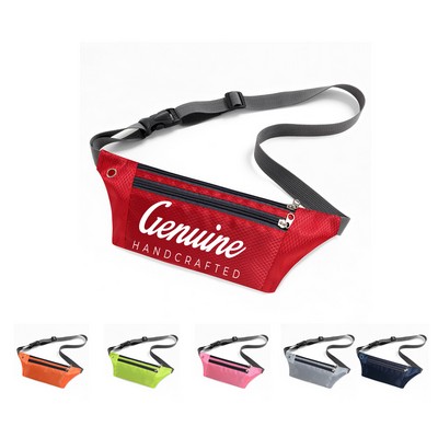 Waterproof Fanny Pack with Zipper Pockets