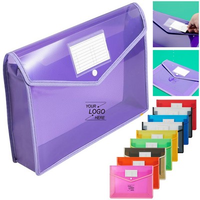 File Folder Document Organizer with Snap Closure.