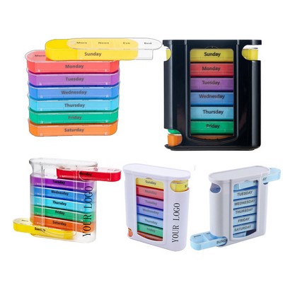 Multi Layer 4 Compartments Pill Box