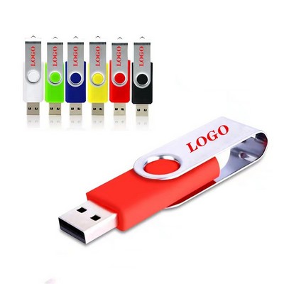 8GB Classic Metal Rotating USB Flash Drive