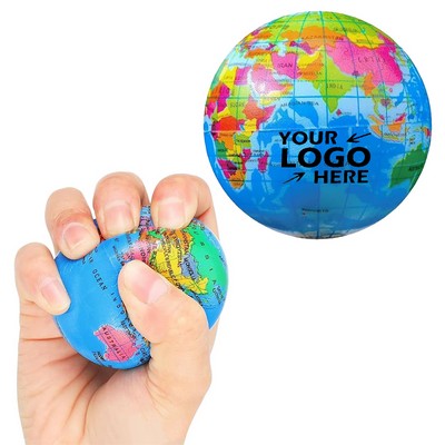 Blank Foam Squeeze Globe Earth Ball