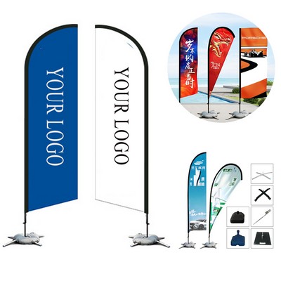 Beach Feather Flag Custom