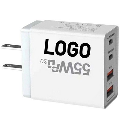 55W Multi-Port USB Charger