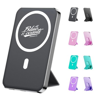 5000mAh Ultrafold Magnetic Wireless Charger with Foldable Stand