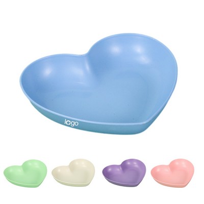 Heart-Shaped Dessert Plate.
