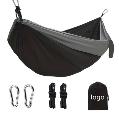 A Nylon Hammock With A Portable Pocket