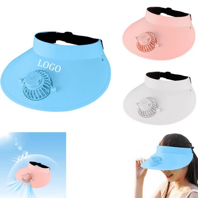 Sun Visor Hat With Fan