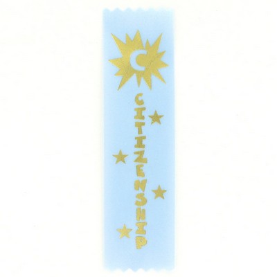 Citizenship Light Blue Ribbon (1 5/8" x 6")