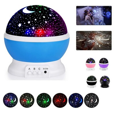 Moon Star Night Light Projector