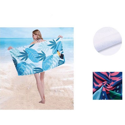 Ultra Fine Fiber Beach Towel Quick Dry Sand Resistant