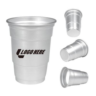 17 Oz Single-Layer Rolled-Edge Aluminum Cup