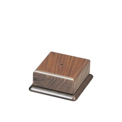 Square Genuine Walnut Base (4" x 4")