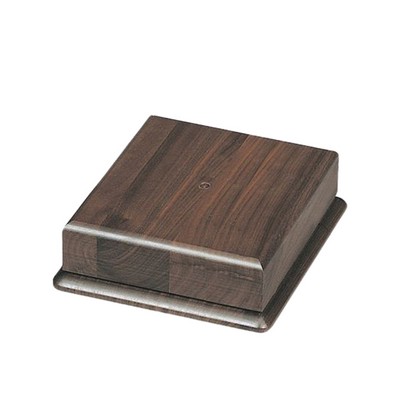 Square Genuine Walnut Base (7" x 7")