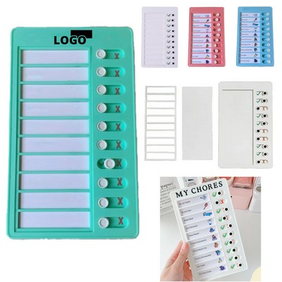 Blank Chore Chart Kids Chore Chart