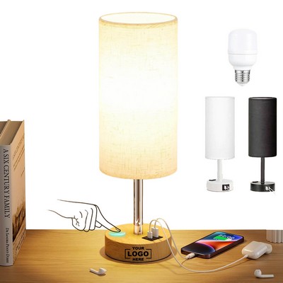 3 Way Dimmable Touch Table Lamp With USB