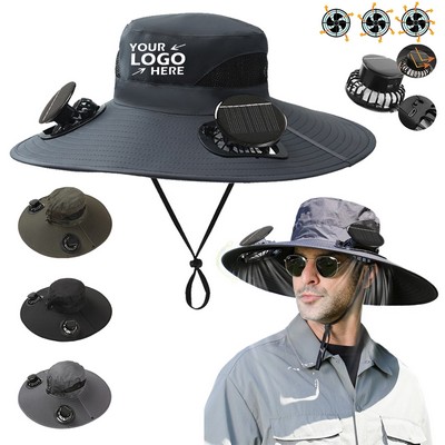 Solar Powered Fan Hat Fishing Hats