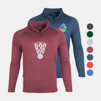 Soft Stretch Dye Men's Performance 1/4 Zip Long Sleeve