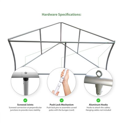 8' Triangular Hanging Banner - Hardware