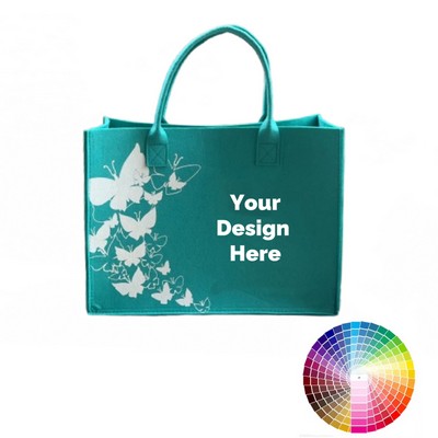 MOQ 10 pcs Strong Felt Tote Bag