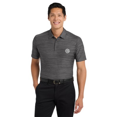 Port Authority Stretch Heather Embroidered Polo