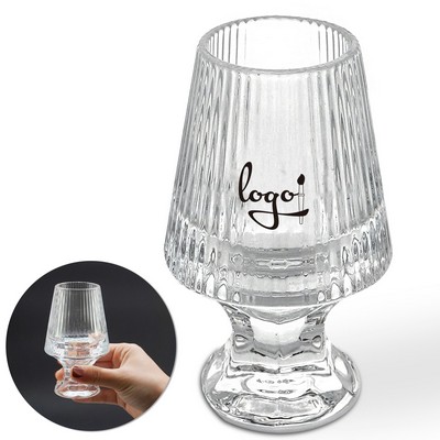 2.4oz Ribbed Whiskey Tasting Glass