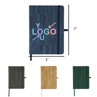5 Inches x 7 Inches Wood Texture Notebook