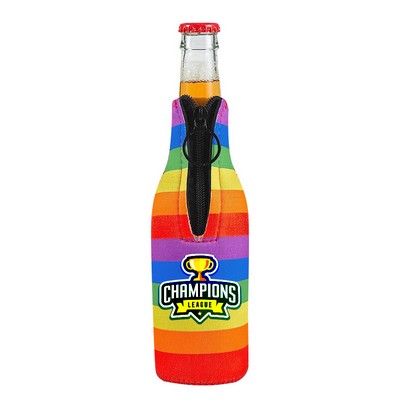 Neoprene Rainbow Beer Sleeve